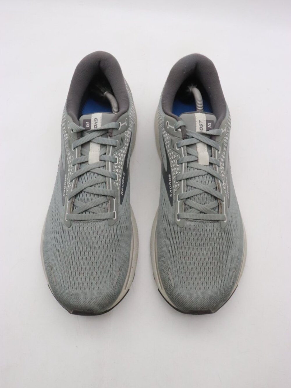 Brooks Ghost 14 Shoes Men's 13 D Gray Athletic Lace Up Sneakers 1103691D067 - Picture 2 of 10